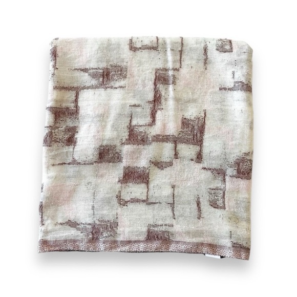 J‎ Jill Muted Watercolor Infinity Scarf Lightweight Gauzy Cotton Vacation Cruise - Picture 1 of 7